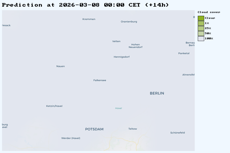 Example output — prediction for the Berlin/Brandenburg area